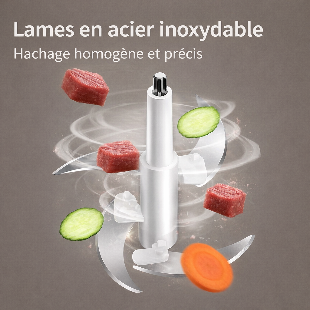 Hachoir Électrique Multifonction – Viande Hachée en 5 Secondes – Image 2